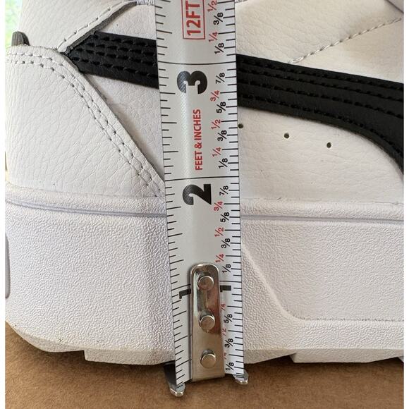 PUMA Smash v3 Platform Sneakers Size 7 White/Black/Gold School Tennis Casual - Picture 10 of 11